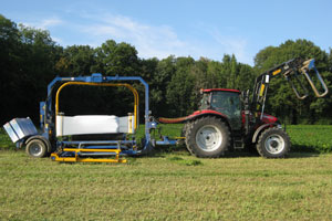 Ballenwickler auf dem Feld